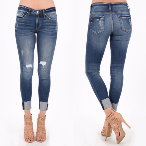 ALUNA Cuff Skinny Jeans    - Picture 3 of 3